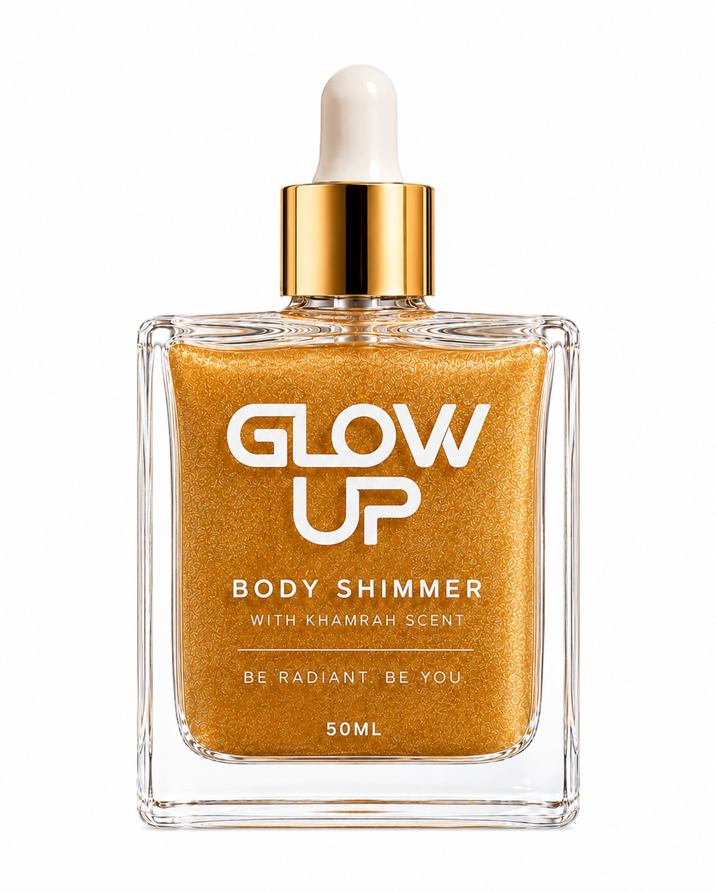 Glow Up Body Shimmer Khamrah Scent | Gold Shimmer